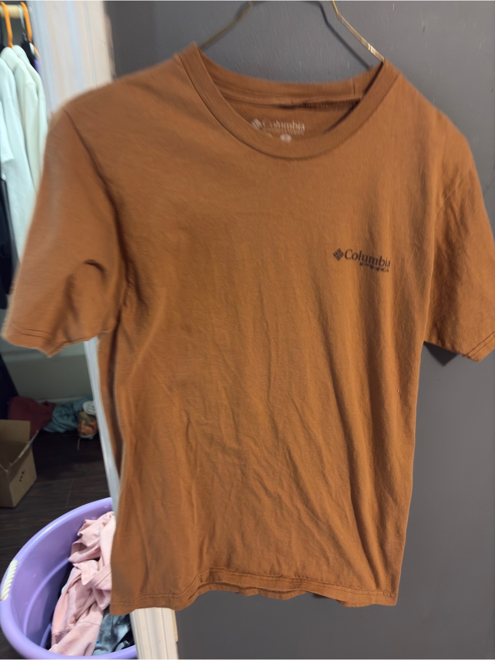 Columbia Men’s Short Sleeve Crewneck T-Shirt — Copper Brown